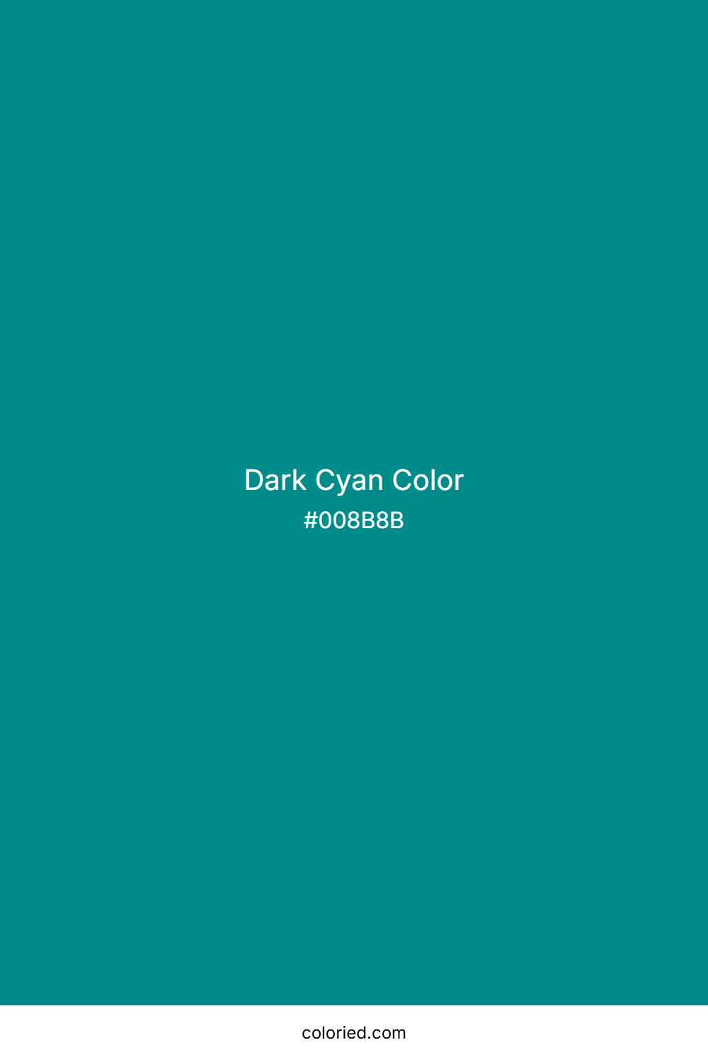 Dark Cyan Color