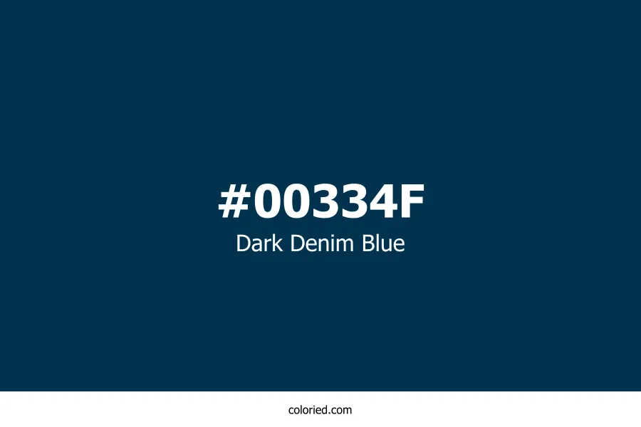 Dark Denim Blue Color