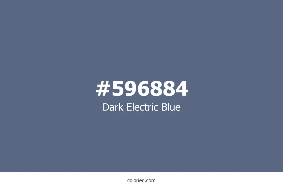 Dark Electric Blue Color Hex Code