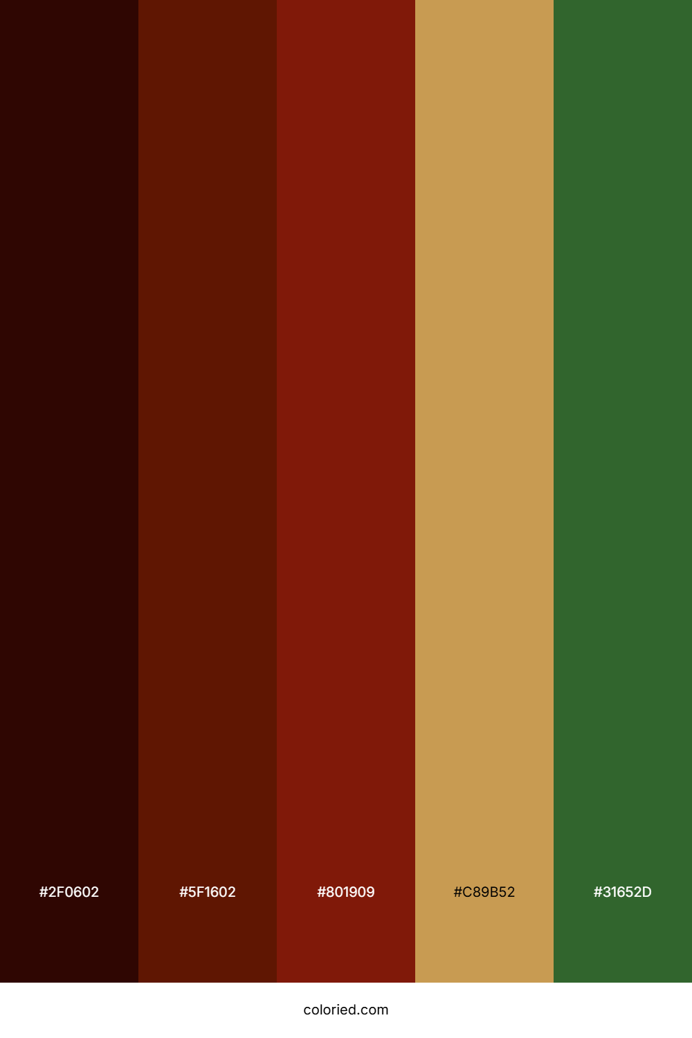Dark Espresso Ember Color Palette