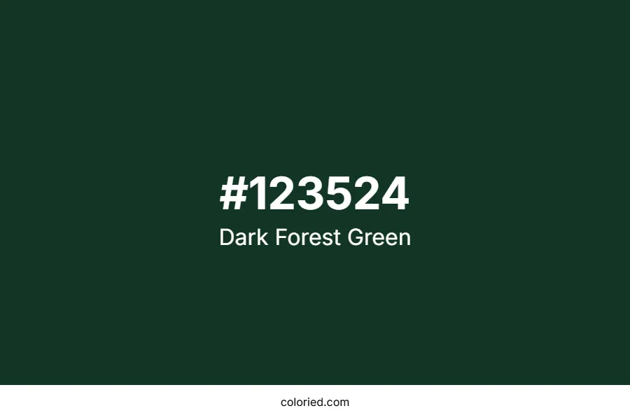 Dark Forest Green Color Hex Code