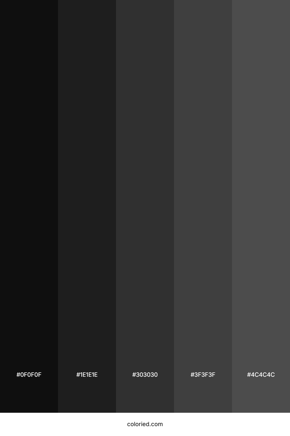 Dark Gradient Color Palette