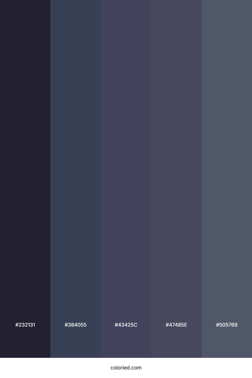 Dark Gray and Slate Gray Color Palette