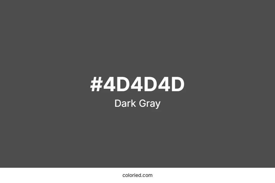 Dark Gray Color Hex Code