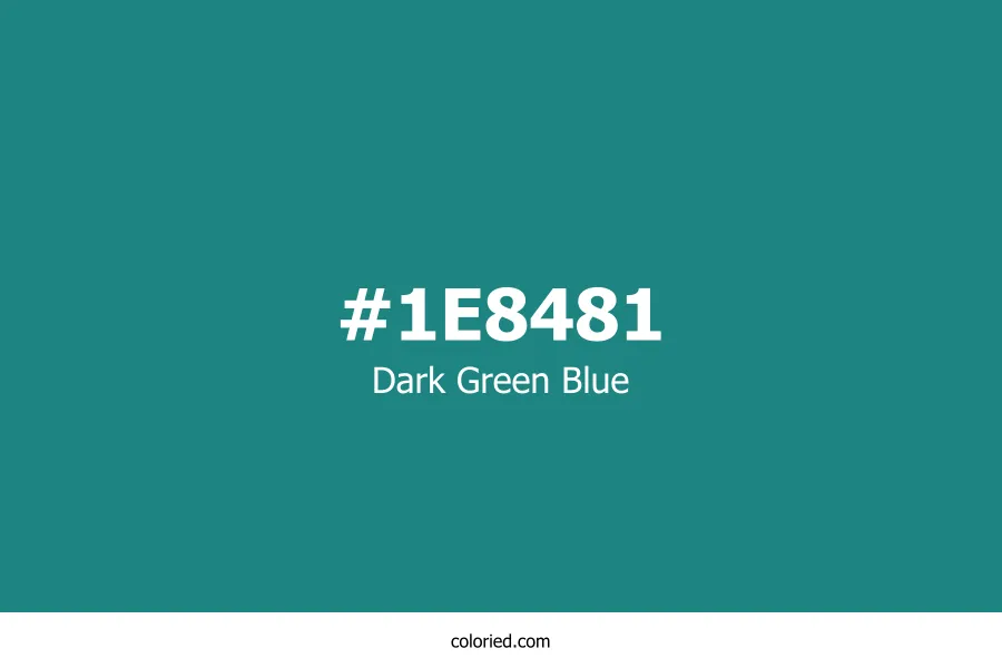 Dark Green Blue Color