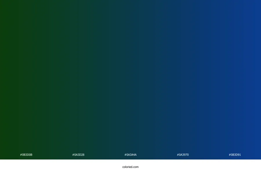 Dark Green to Blue Gradient