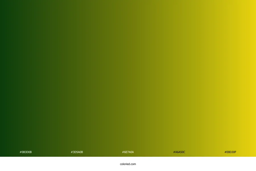 Dark Green Yellow Gradient