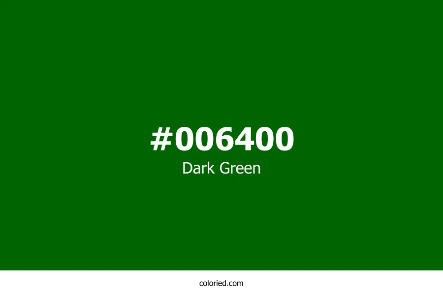 Dark Green Color Hex Code