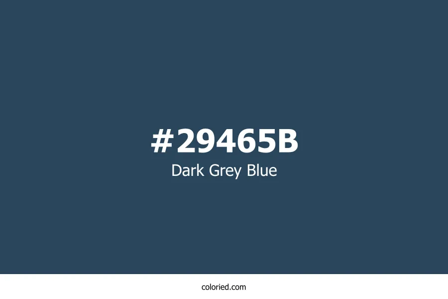 Dark Grey Blue Color Hex Code