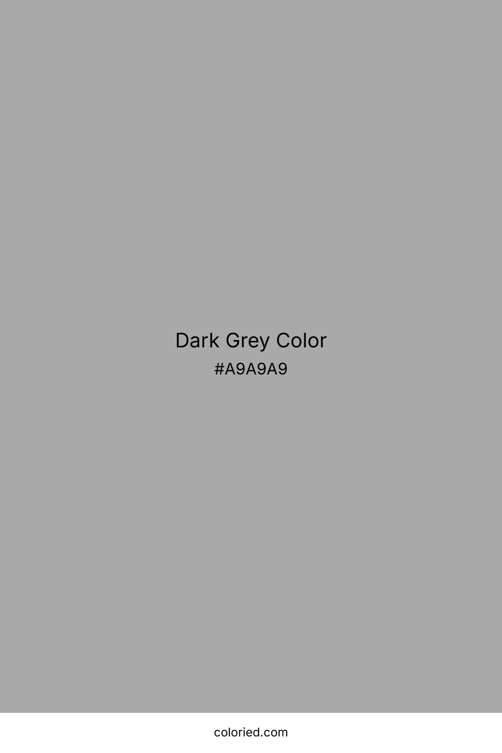 Dark Grey Color