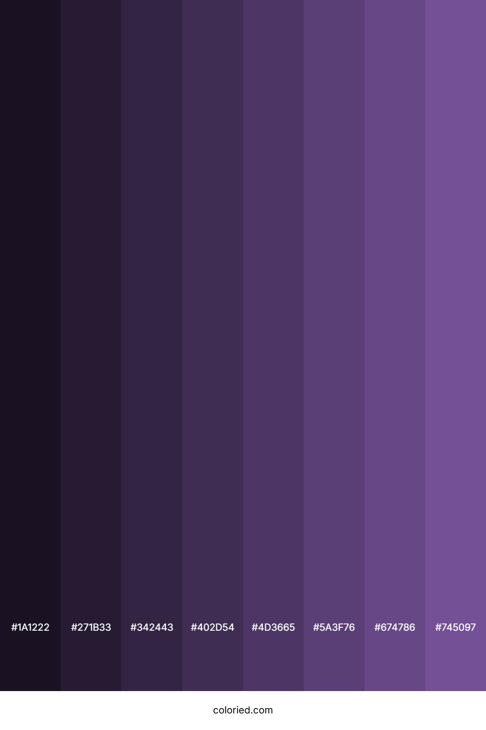 Dark Lavender Color Shades