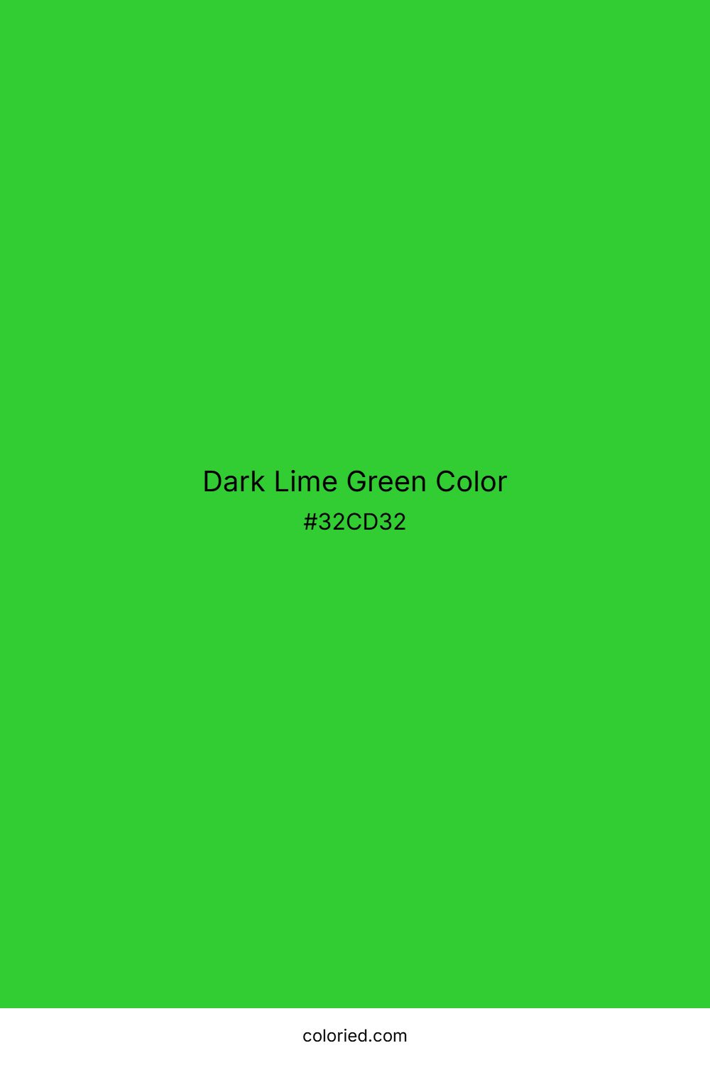 Dark Lime Green Color