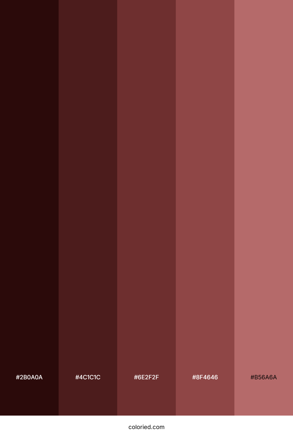 Dark Maroon Gradient Color Palette