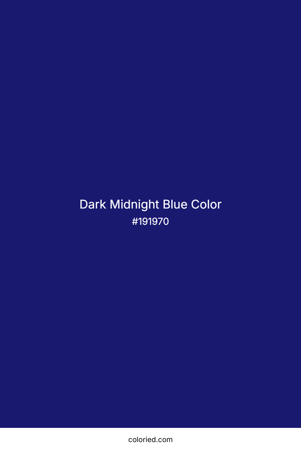 Dark Midnight Blue Color