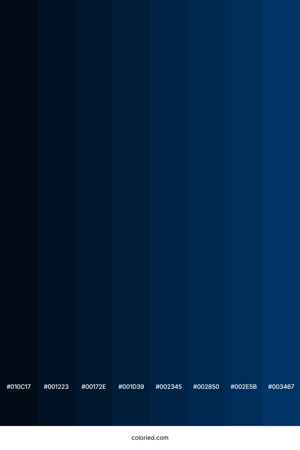 Dark Midnight Blue Shades