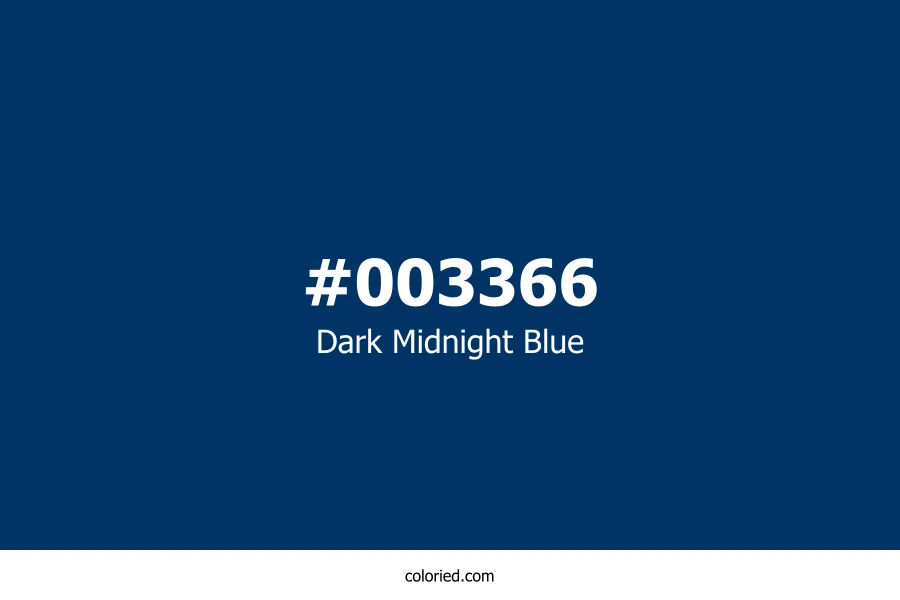 Dark Midnight Blue Color