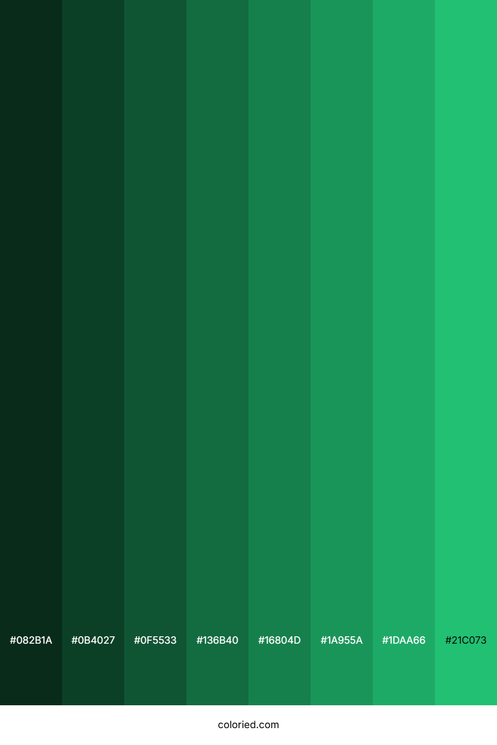 Dark Mint Green Color Shades