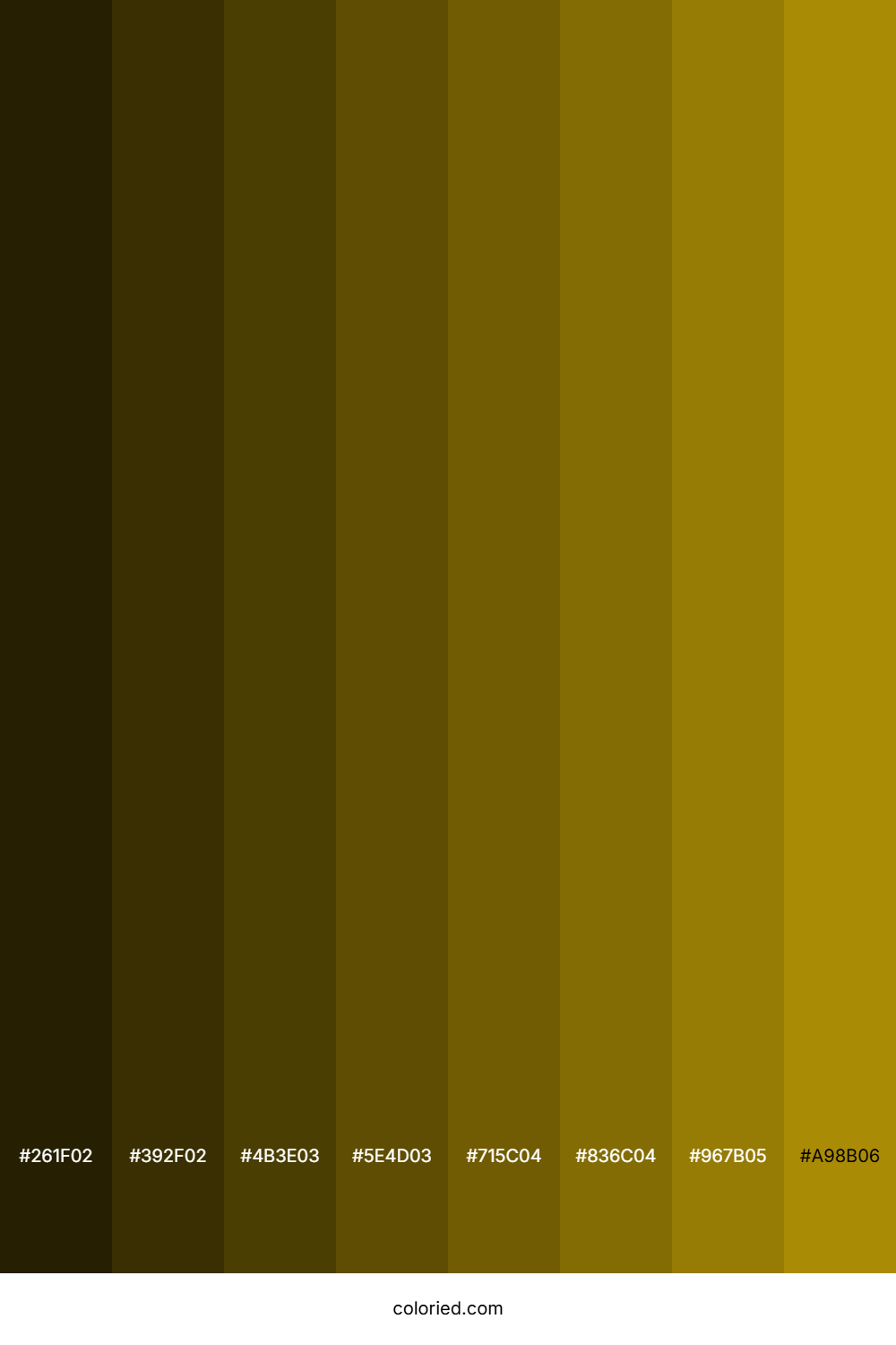 Dark Mustard Color Shades
