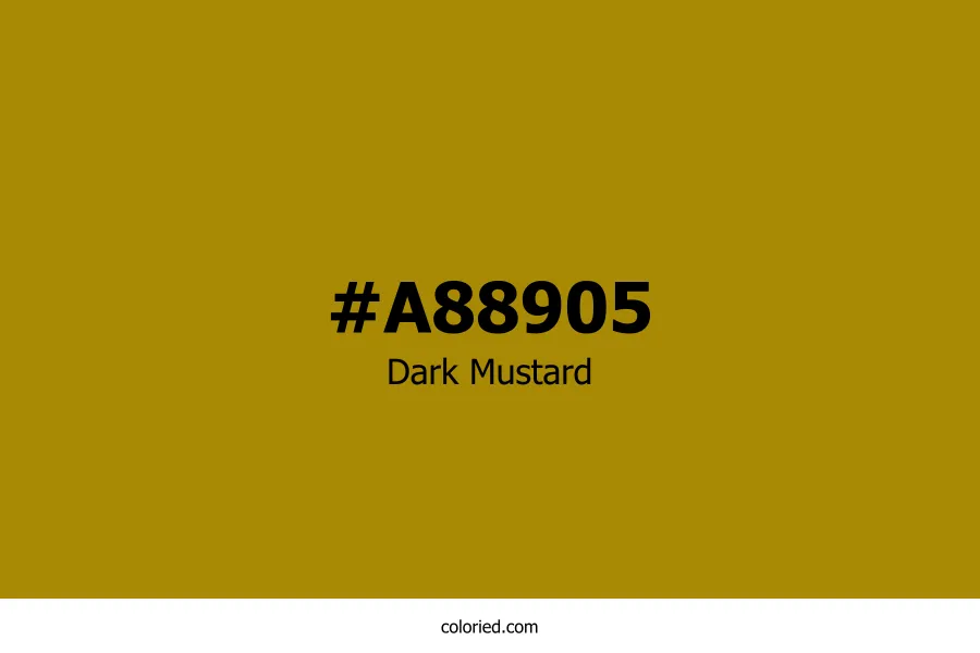 Dark Mustard Color Hex Code