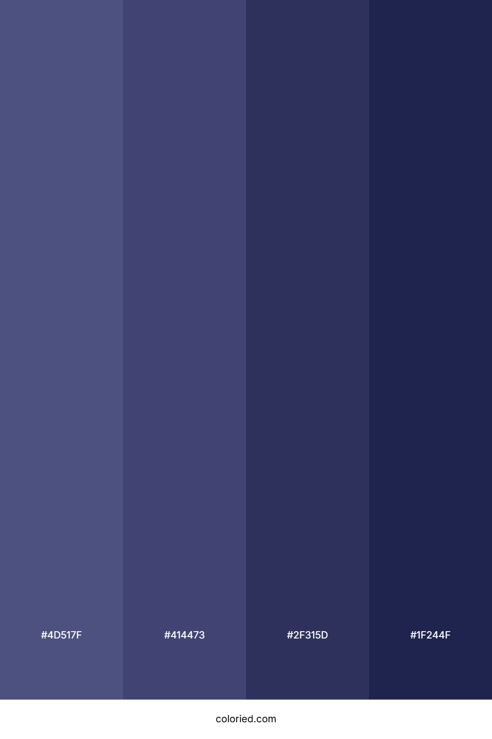 Dark Navy and Indigo Color Palette