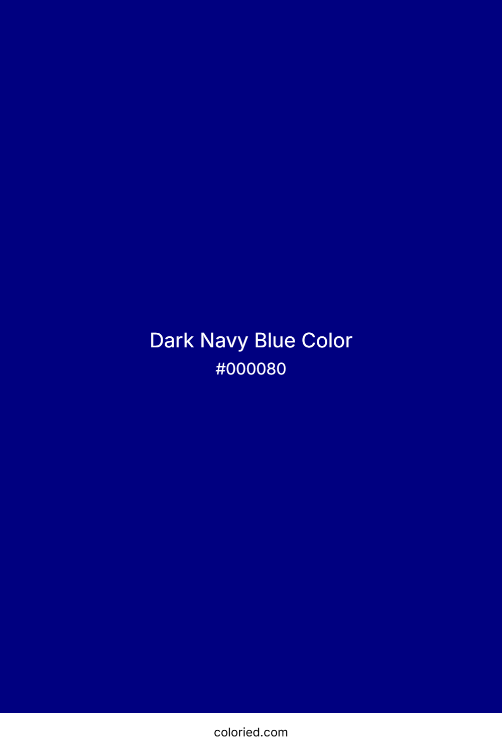 Dark Navy Blue Color