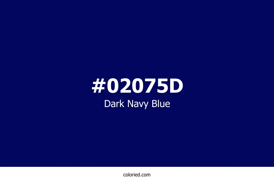 Dark Navy Blue Color Hex Code