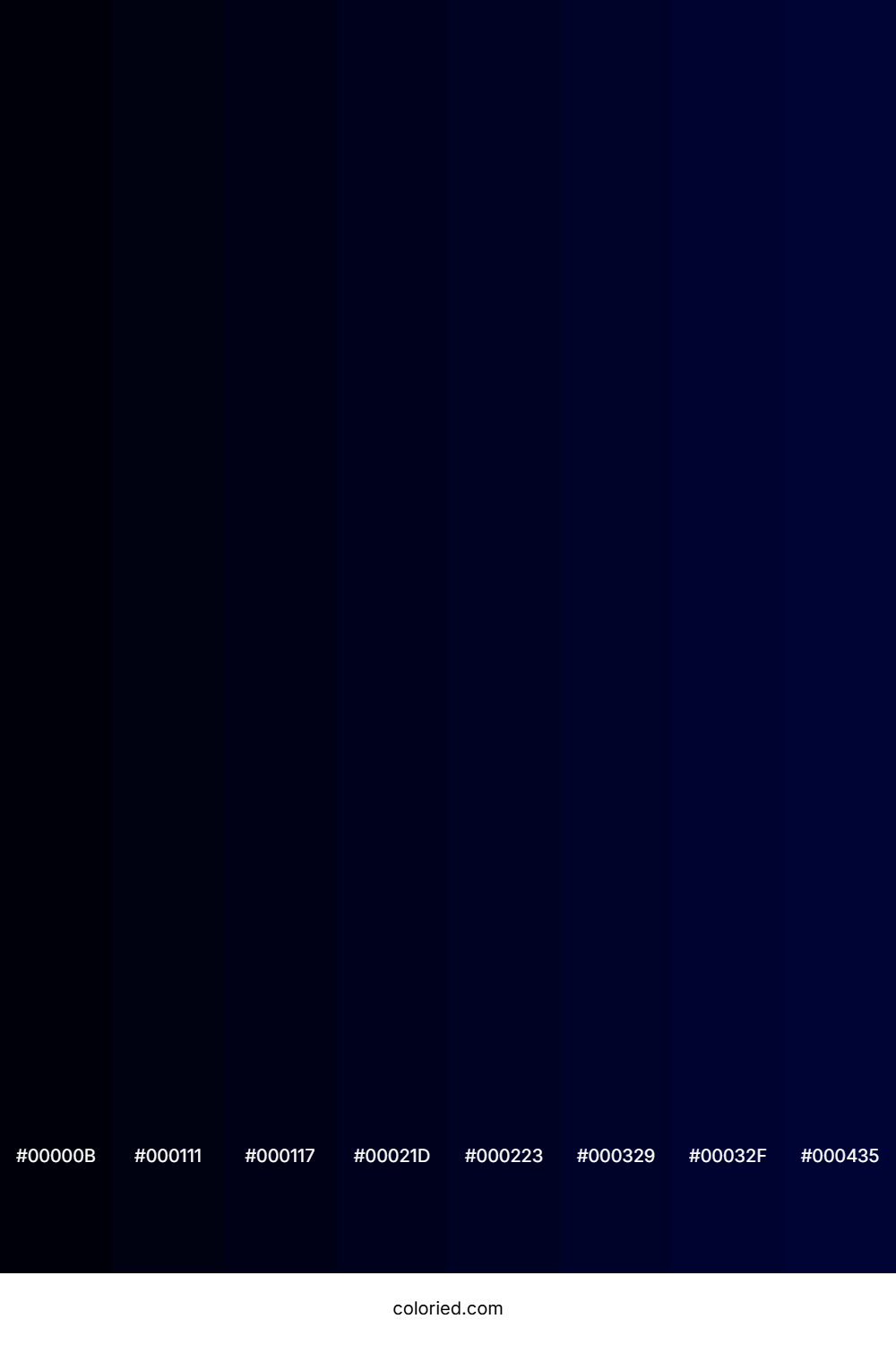 Dark Navy Color Shades
