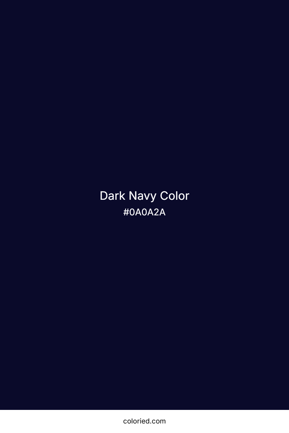 Dark Navy Color