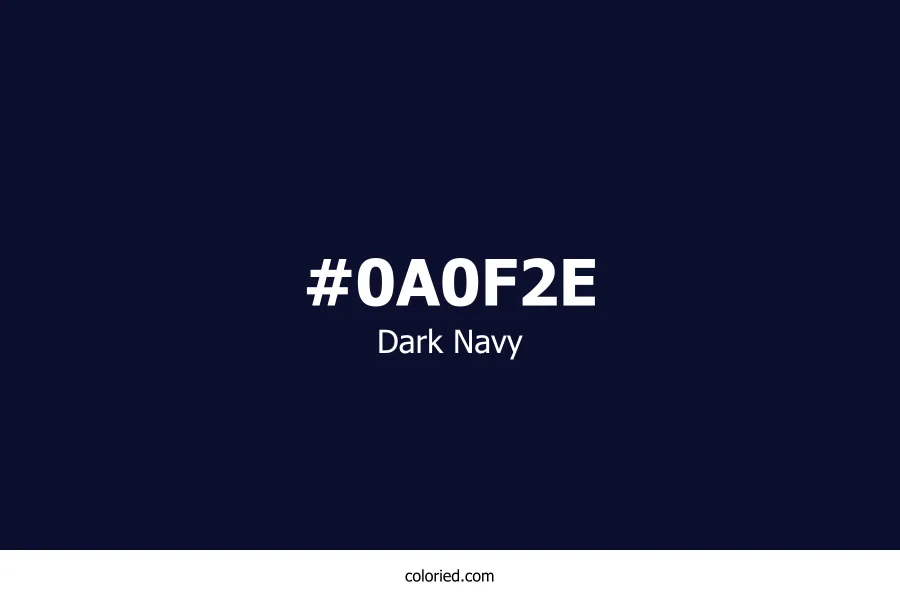Dark Navy Color Hex Code