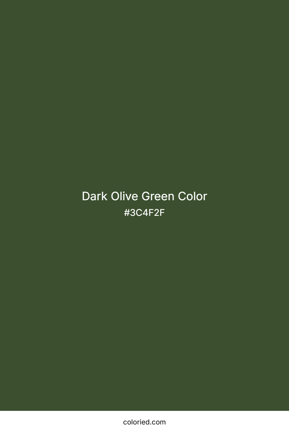 Dark Olive Green Color