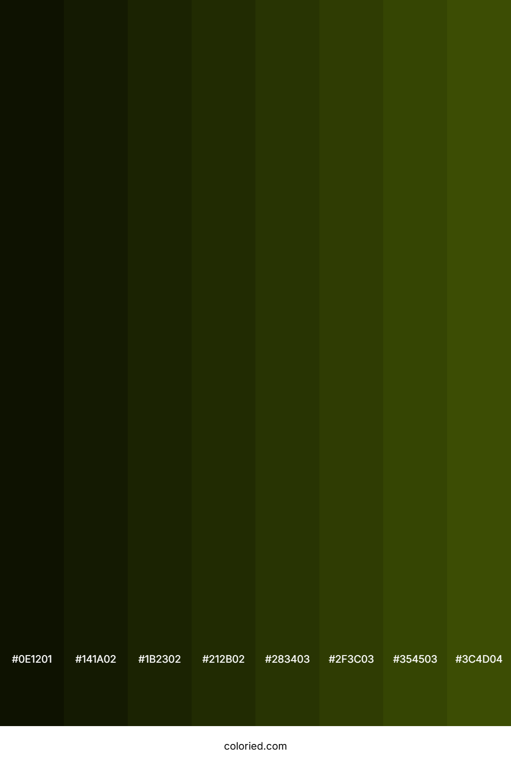Dark Olive Green Shades