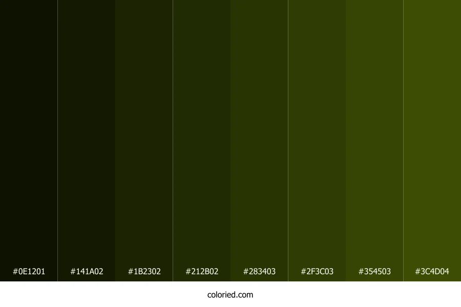 Dark Olive Green Shades