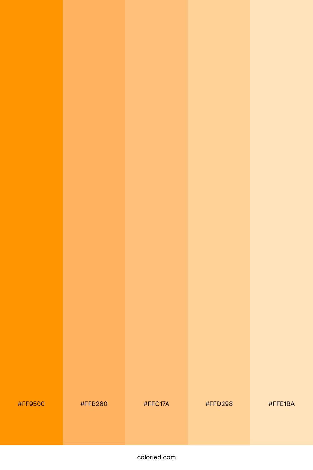 Dark Orange and Peach Color Palette