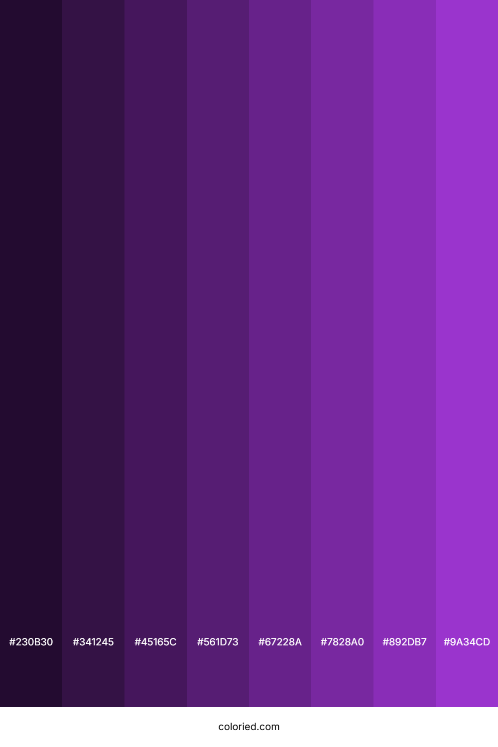 Dark Orchid Color Shades