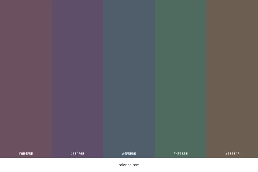 Dark Pastel Color Palette
