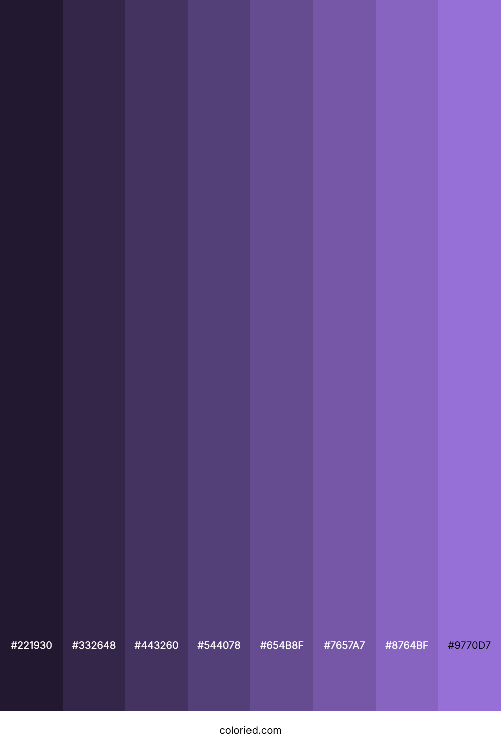 Dark Pastel Purple Shades