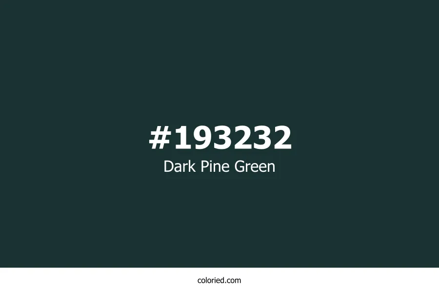 Dark Pine Green Color