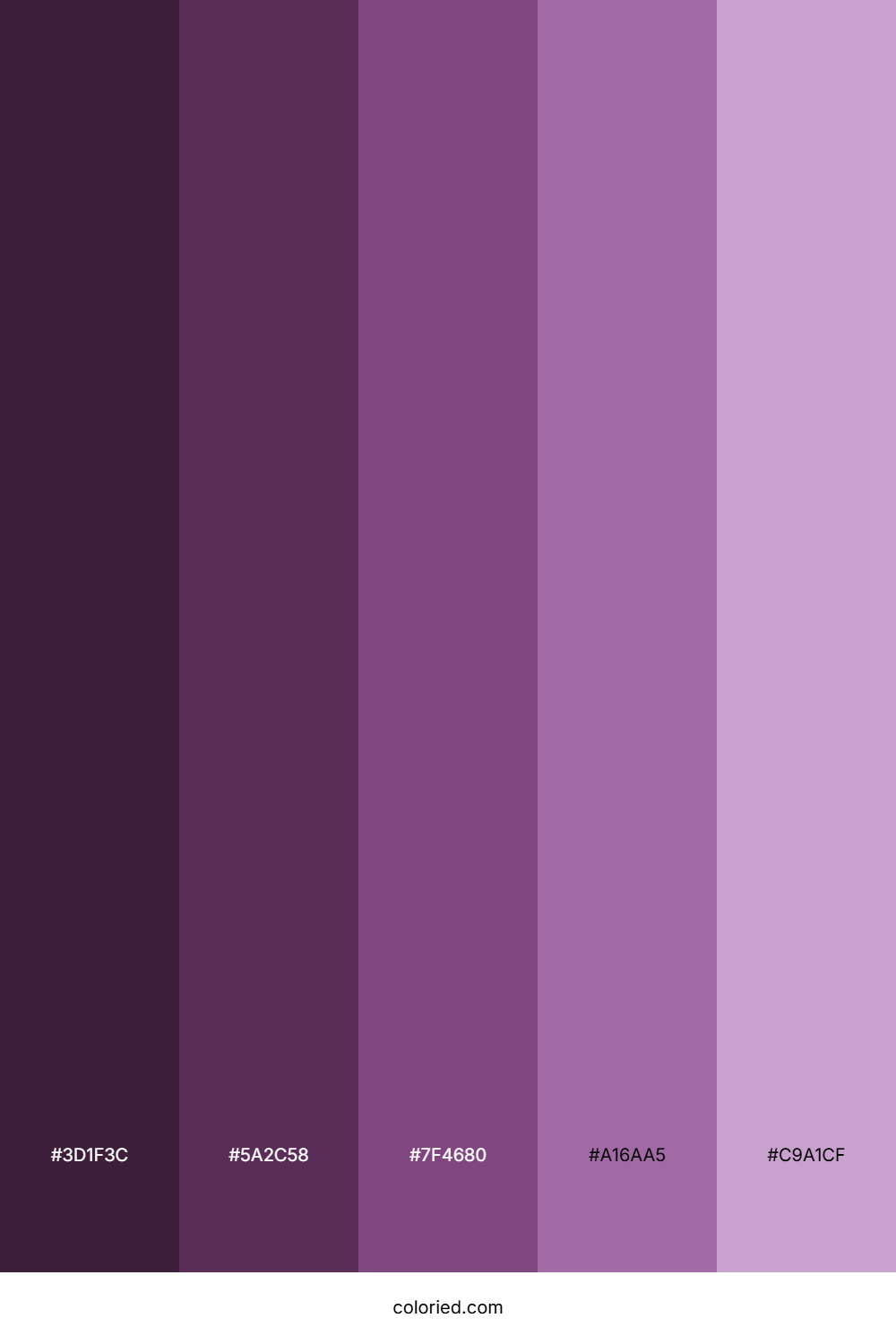 Dark Plum Shades Color Palette