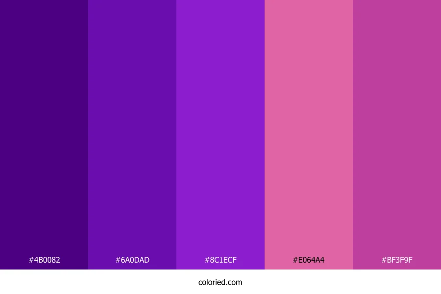 Dark Purple and Red Color Palette