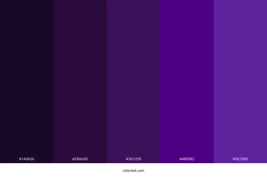 Dark Purple Color Palette