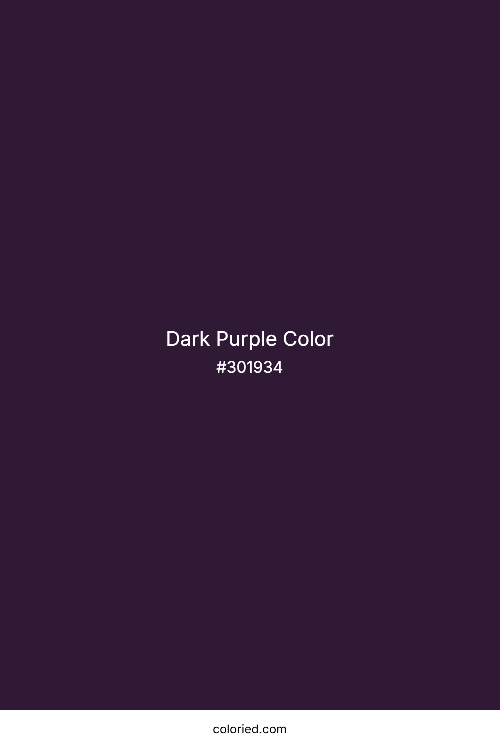 Dark Purple Color
