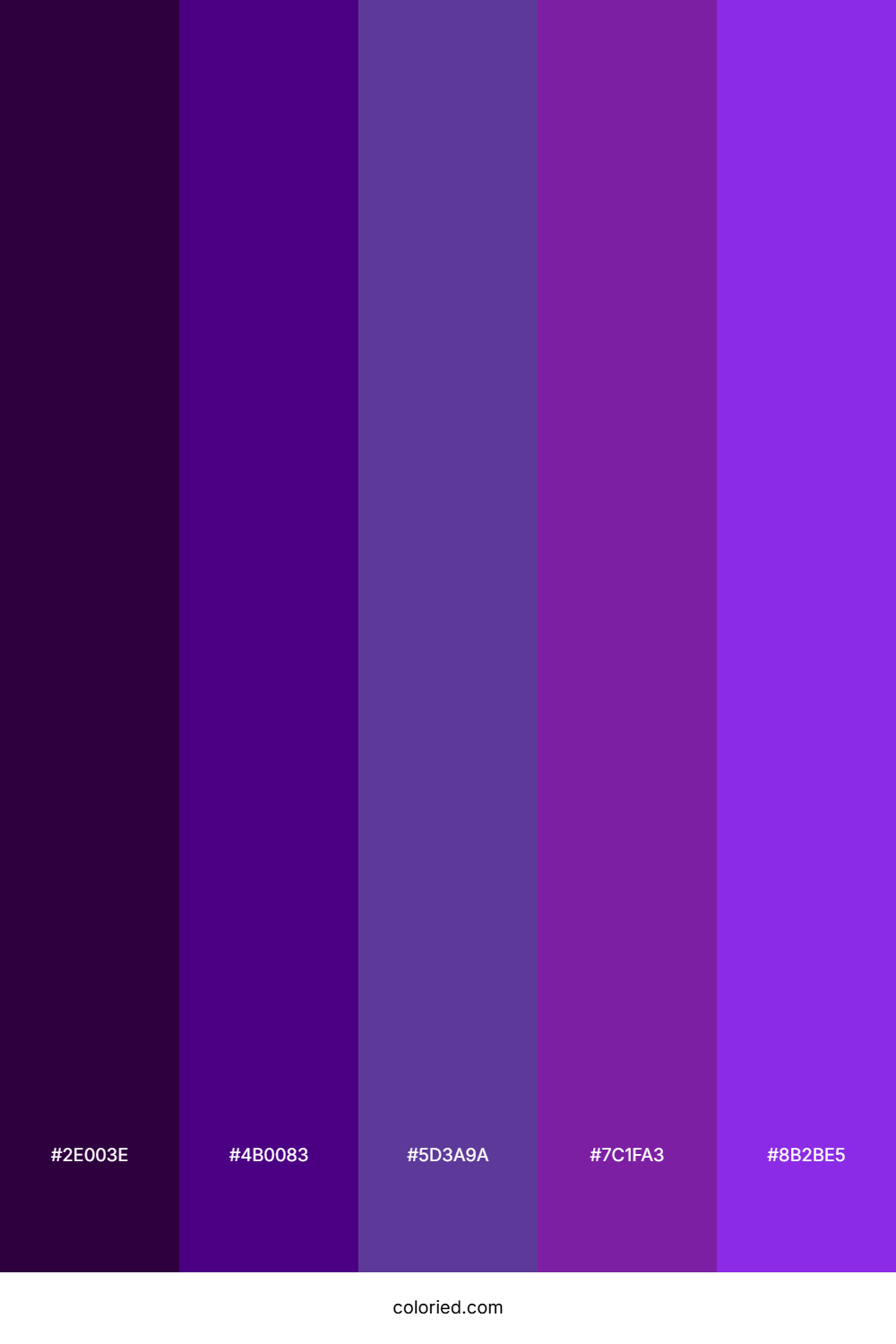 Dark Purple Gradient Color Palette