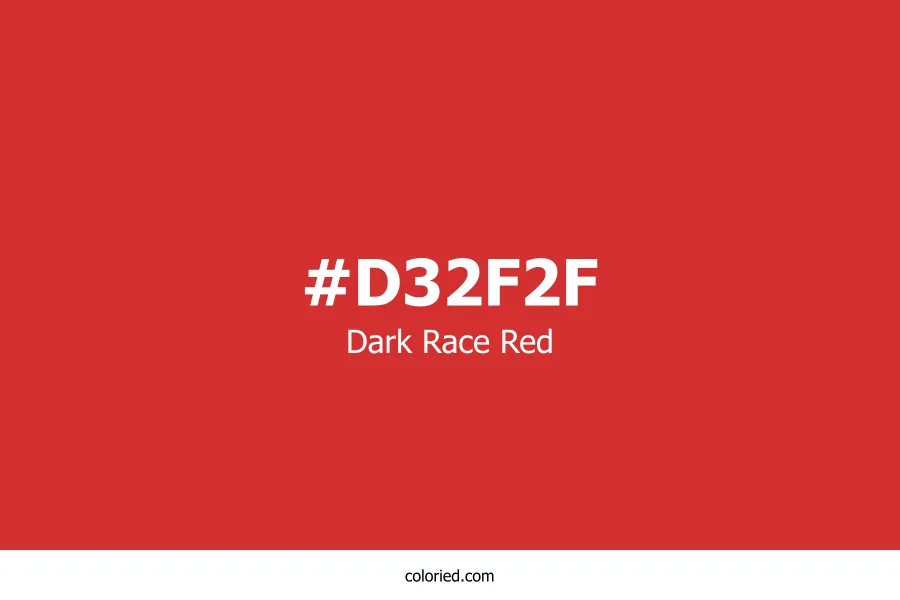 Dark Race Red Color