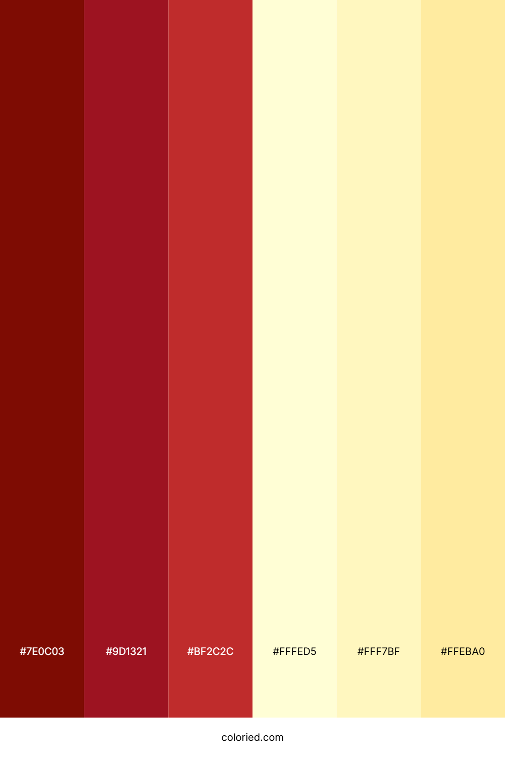Dark Red and Cream Color Palette