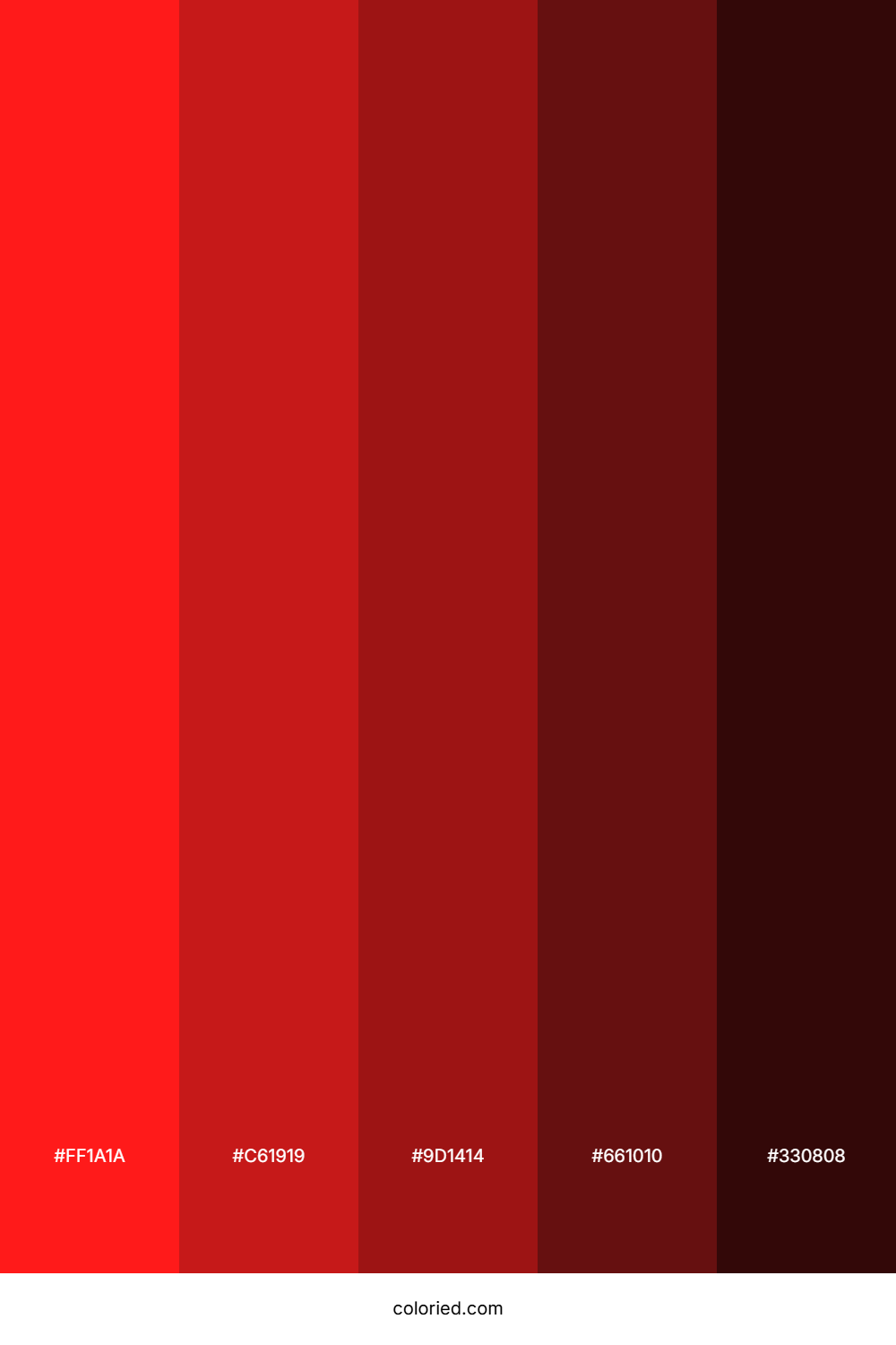Dark Red and Deep Red Color Palette