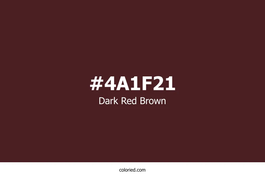 Dark Red Brown Color