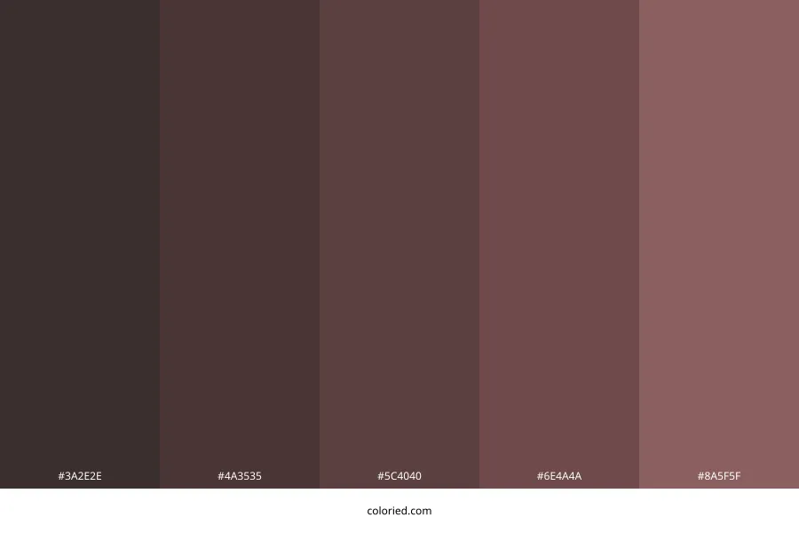 Dark Red Grey Color Palette