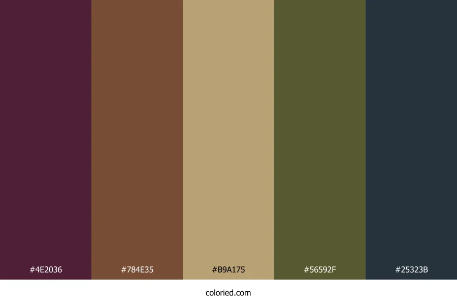 Dark Roast Forest Color Palette