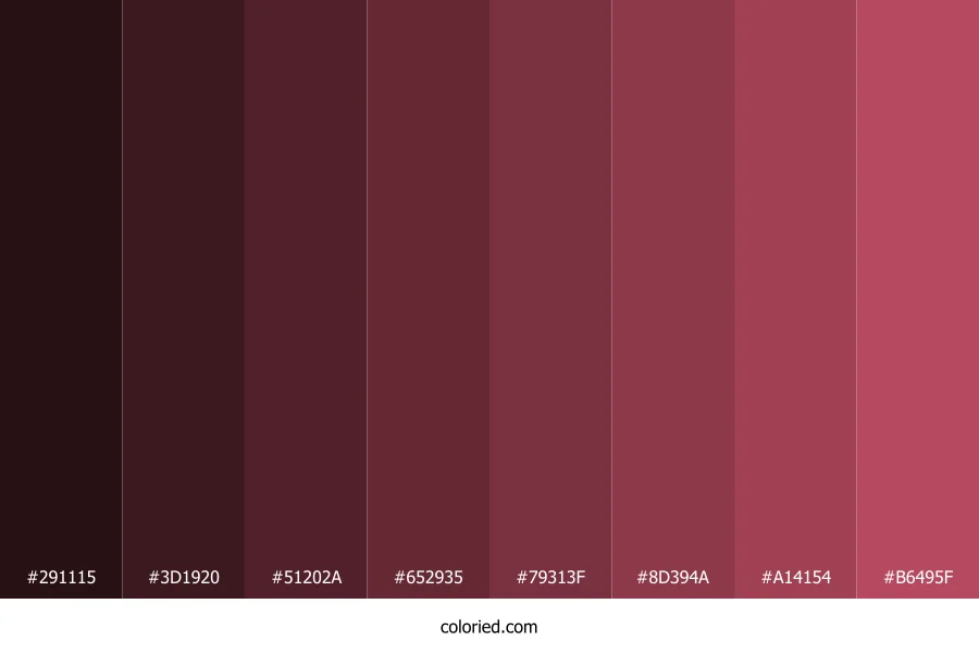 Dark Rose Color Shades