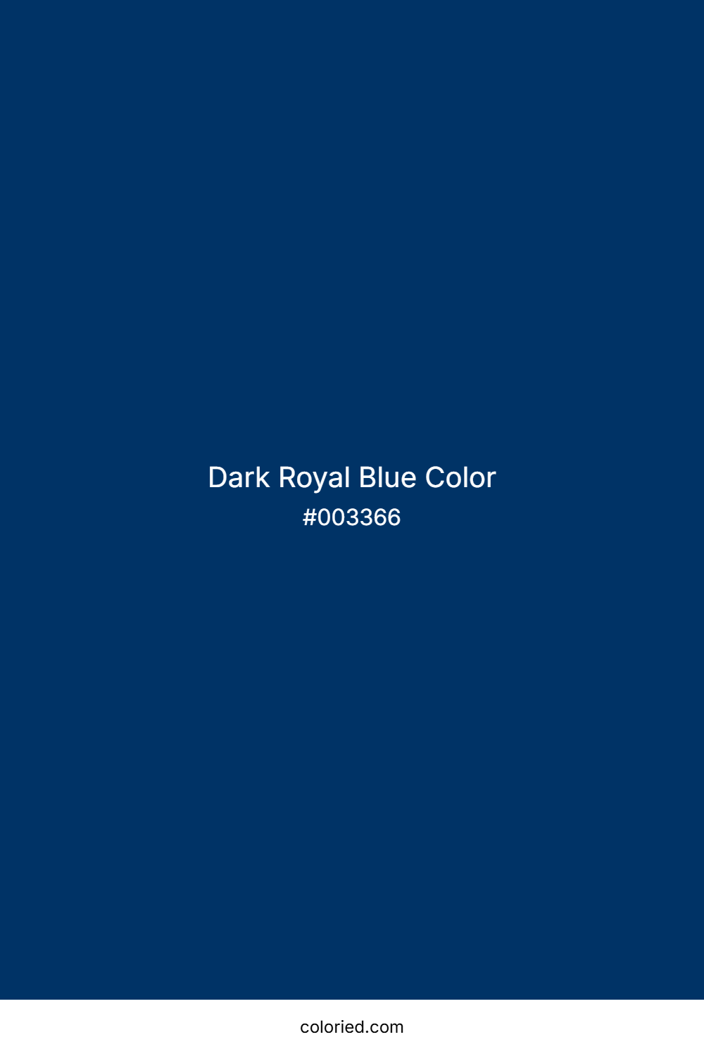 Dark Royal Blue Color
